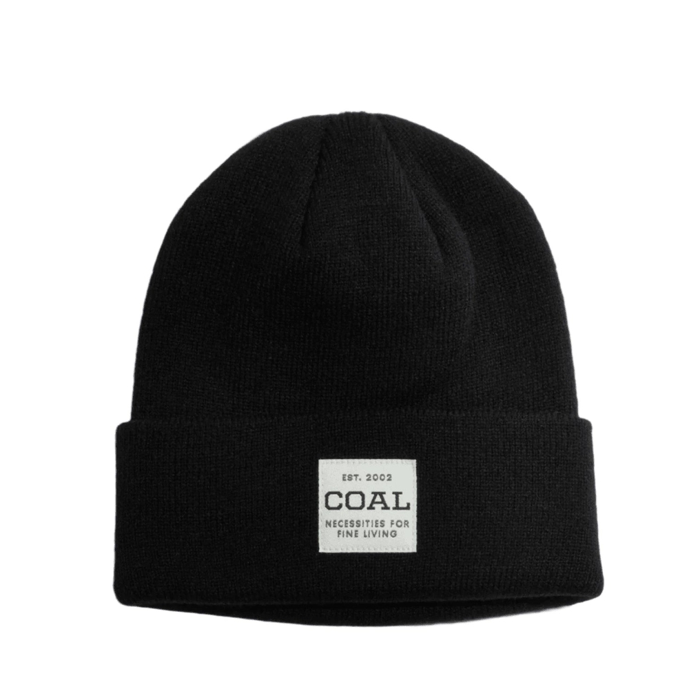Coal Black Headwear Beanie Urban Streetwear Winter Hat Skater Gorpcore